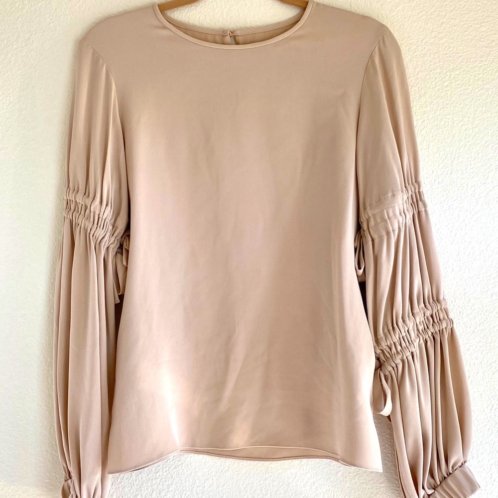 NWOT Tibi Silk Pink Blouse - Sz 2